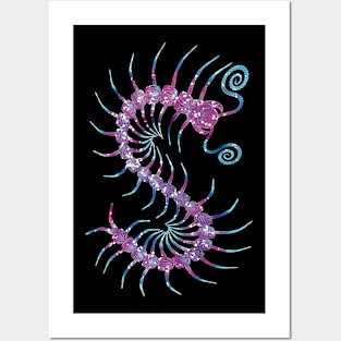 Light Galaxy Centipede Posters and Art